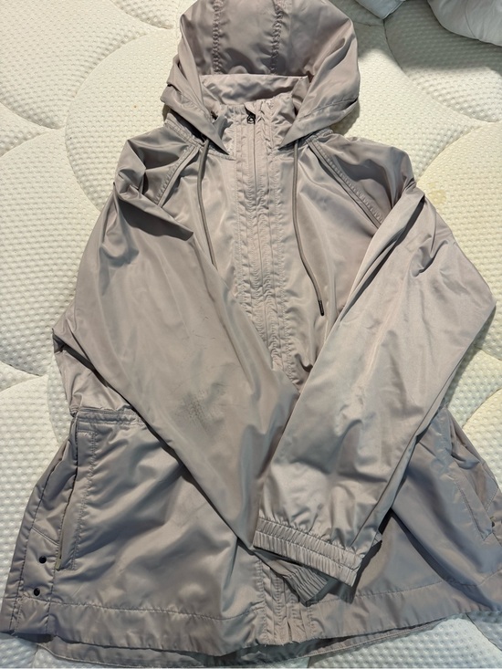 Avia Jackets & Blazers - Light Gray Women's Hooded Rain Jacket